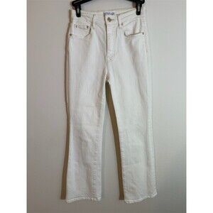 Derek Lam 10 Crosby Jeans Womens Size 25 White High Rise Straight Leg